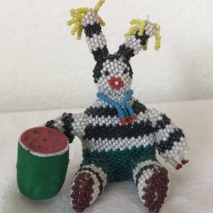 VINTAGE Handmade Bead Doll Figure